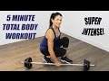 5 minute total body barbell workout  climb the ladder