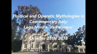Marina Romani– Political and Operatic Mythologies in Contemporary Italy: Lega Nords Va Pensiero