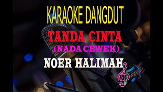 Karaoke Tanda Cinta Nada Cewek - Noer Halimah  Karaoke Dangdut Tanpa Vocal 