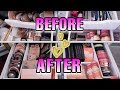 MAKEUP ORGANIZATION DOLLAR TREE - MAKEUP ORGANIZATION 2020 | CLEAN & ORGANIZE WITH ME MAKEUP 2020