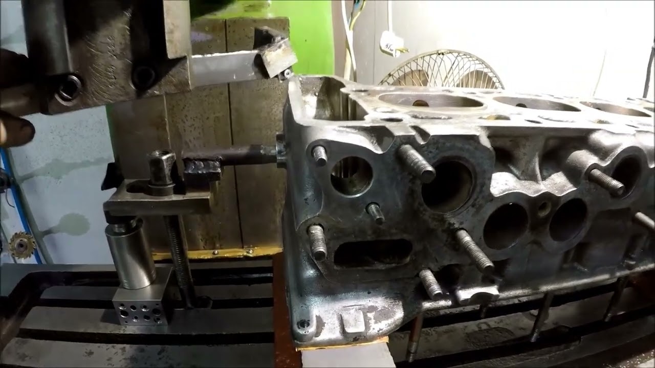 Фрезеровка ГБЦ,как это делается.Cylinder head milling YouTube