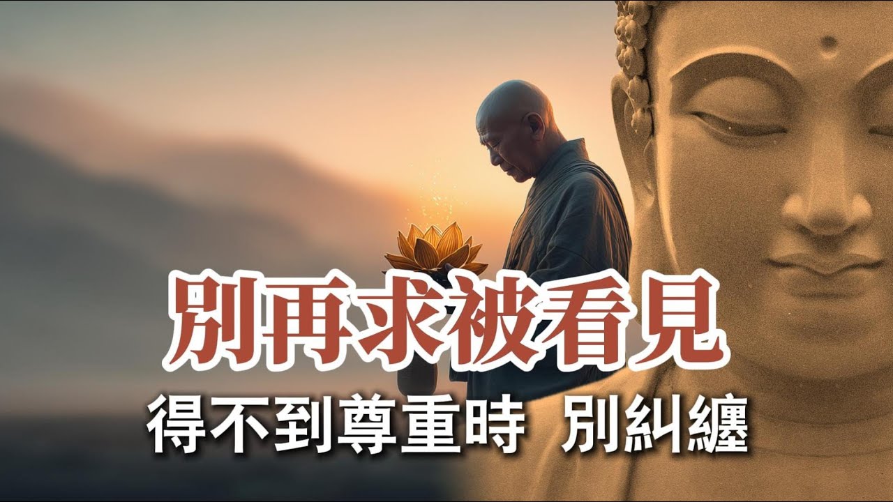 當真心不被尊重，別糾纏，收回你的光