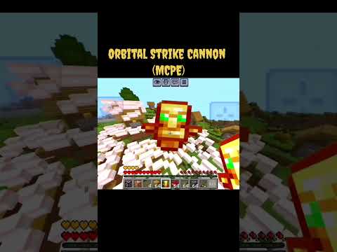 Orbital Strike Cannon in MCPE #shorts #ytshorts #minecraft #minecraftpe #gaming