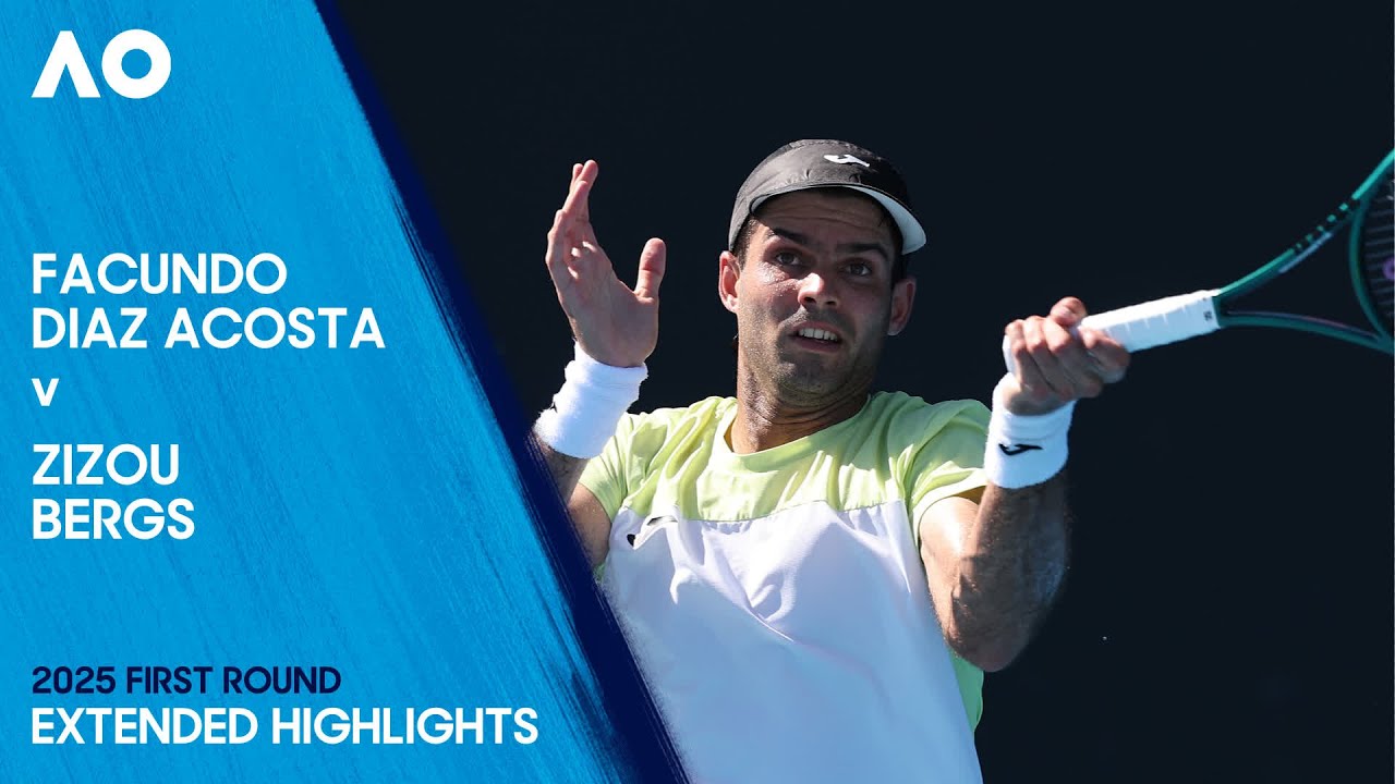Facundo Diaz Acosta v Zizou Bergs Extended Highlights | Australian Open 2025 First Round