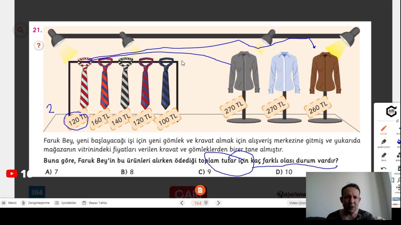 Matematik olasılık genel soru çözümü LGS  Cengiz Hoca