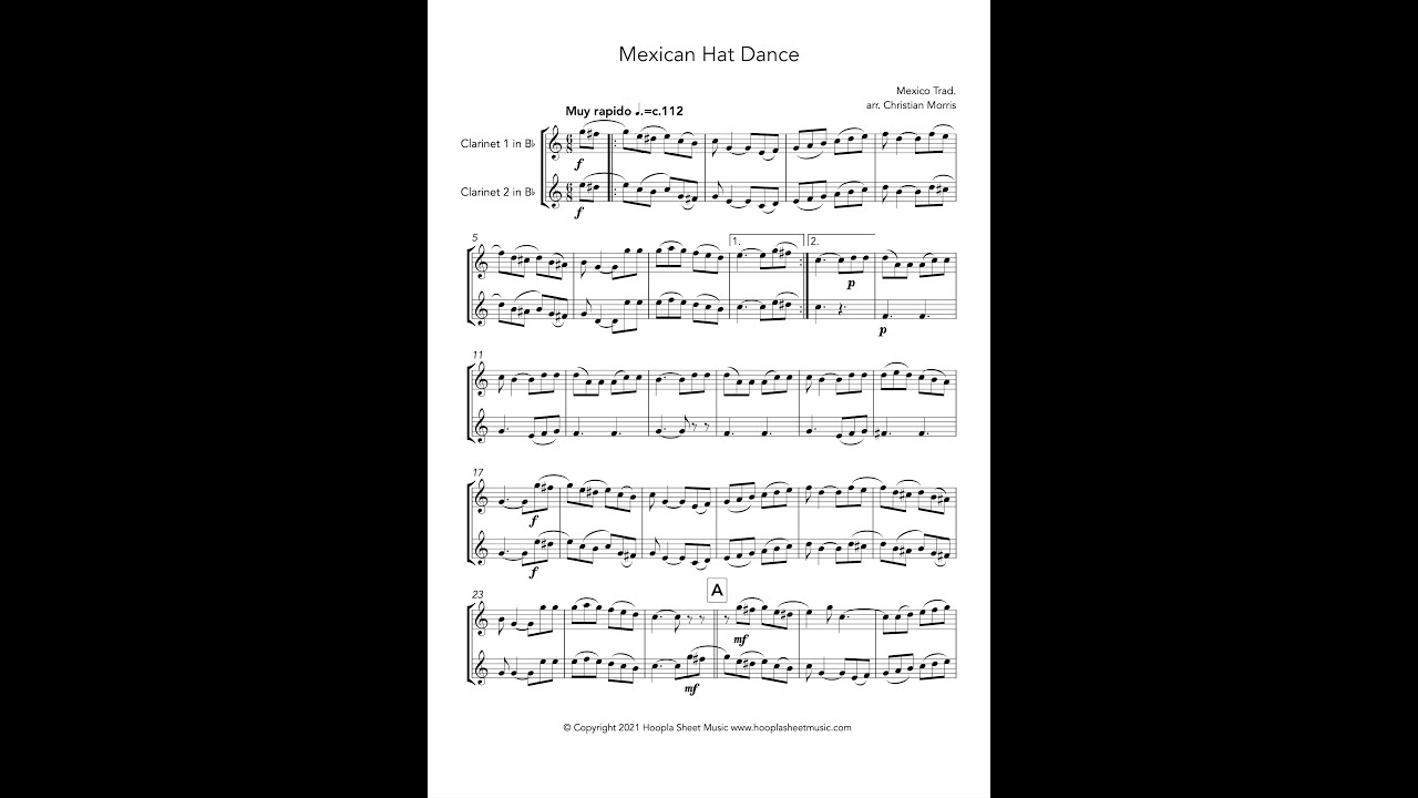 Mexican Hat Dance Duet) YouTube