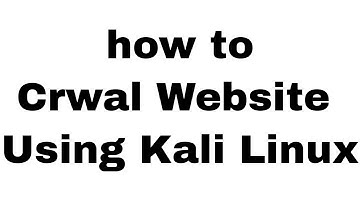 How To Crawl Website | Crawl Website Using Kali Linux | Crawling Website