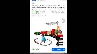 Sale $ 16.99 FANL Train Set - Electric Train Toy for Boys W/ Lights & Sound, Railway, Locomotive