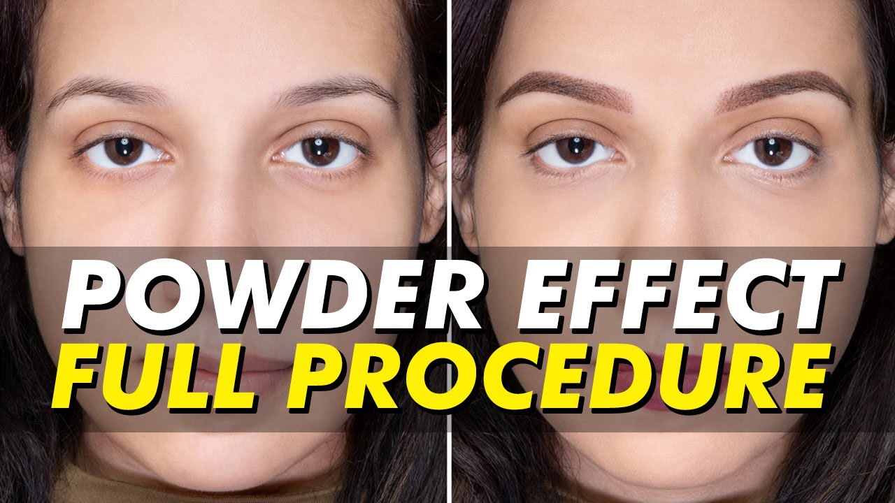 Powder Effect brows by Eye Design | Semi-permanent makeup with microshading | Ombré eyebrows