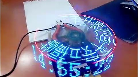 DIY Rotating LED clock Kit