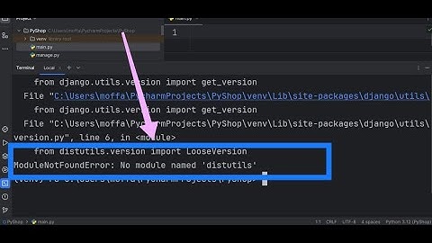 ModuleNotFoundError: No module named 