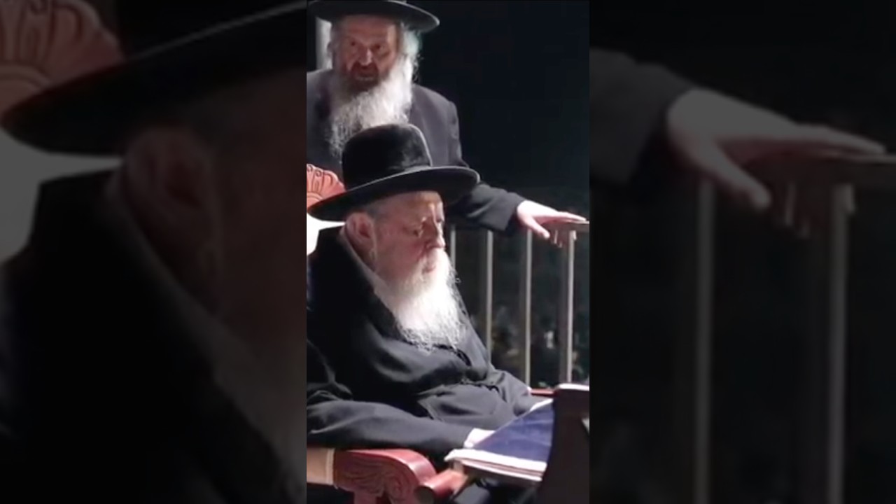 רגעים מרטטים בהפגנת חסידי גור בראשות האדמו"ר מול כלא 10