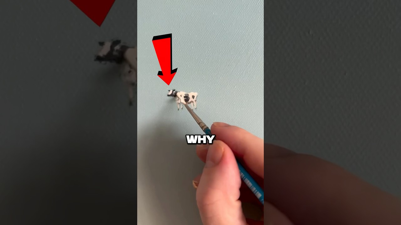 Why He Always Paints A Floating Cow? 😳