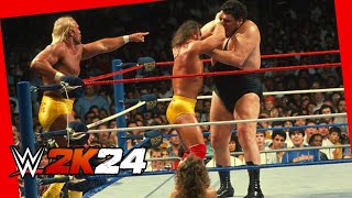 WWE2k24: Hulk Hogan & Randy Savage Vs Andre the giant & Ted dibiase