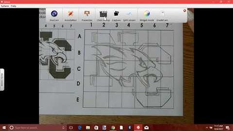 How to Enlarge a Photo using a grid, Part 2. NCMS Eagle Worksheets