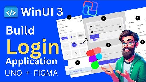 Windows UI 3: Login App using Uno Platform | Figma to XAML