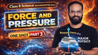 🔥Chapter 03| Force And Pressure-03|Class 8 Science|Maharashtra Board| Archimedes Priciple,buoyancy |