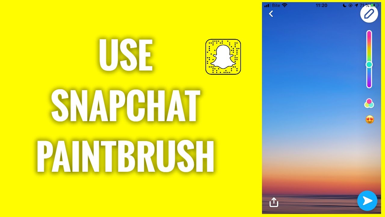 How To Use A Paintbrush On Snapchat YouTube