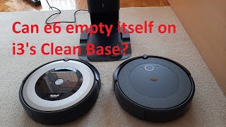 Can Roomba e6 empty itself on Roomba i3's Clean Base? Let's check! (special for @MrBlueCreeper )