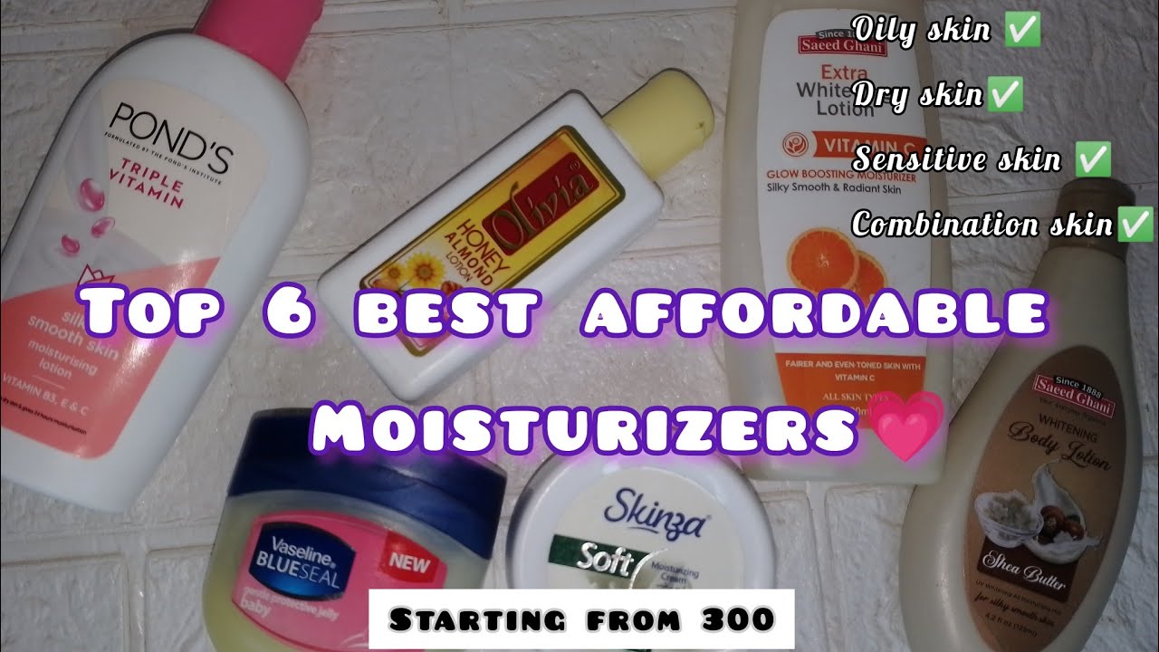 Top 6 affordable moisturizers for all skin type winter moisturizers|best moisturizer for face