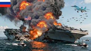 Download Lagu NU! Russische Sukhoi Su-35 vernietigt Amerikaans vliegdekschip met F-16 straaljagers in de Zwarte Ze MP3