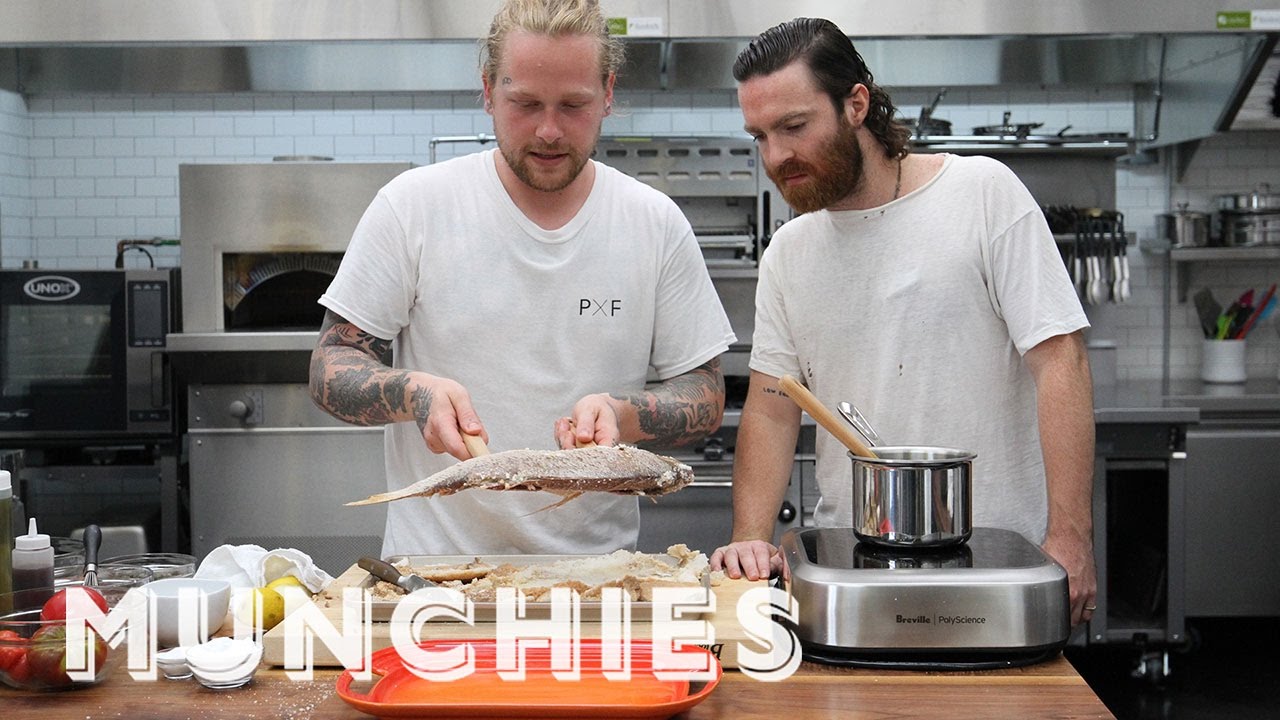 How To Salt Bake a Fish with Nick Murphy and Magnus Reid | Munchies