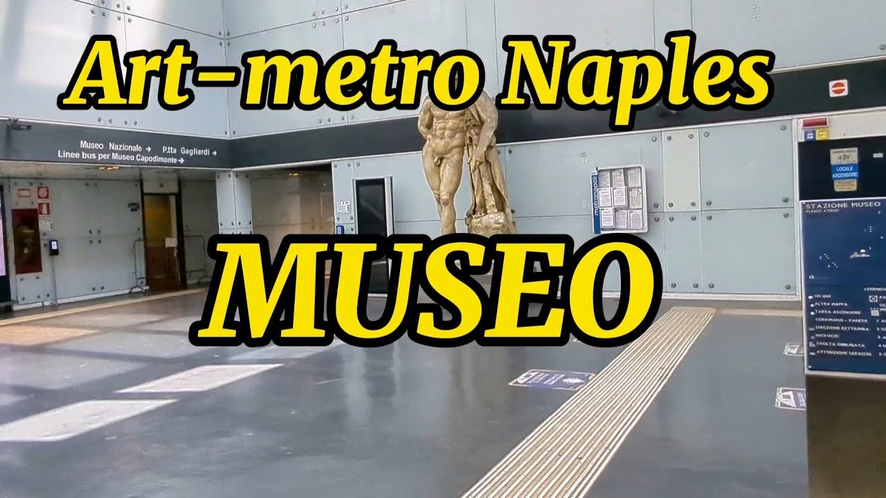 Naples - Metro/linea 1 MUSEO 4K - Public transport