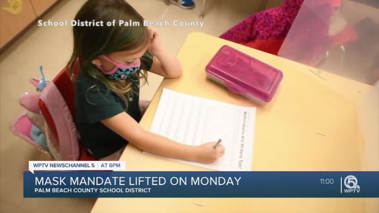 Mask mandate lifted at Palm Beach County schools - YouTube
