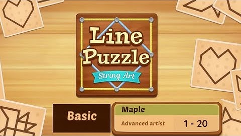 Line Puzzle- String Art| Basic - Maple 1 - 20 |Step by step solution| Gamer Eragm