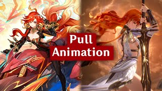 Mavuika vs Augusta | 4K | Genshin Impact vs Wuthering Waves | Pull Animation Comparison