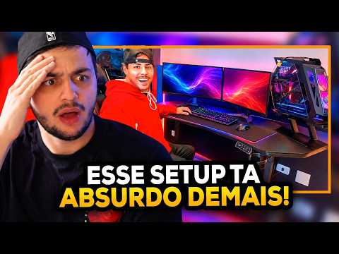 ESSE É MEU NOVO SETUP GAMER DE 40 MIL REAIS (Renato Garcia) - GABEPEIXE REAGINDO