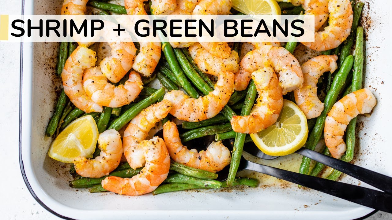 SHRIMP AND GREEN BEANS RECIPE | easy, healthy dinner idea | Clean & Delicious