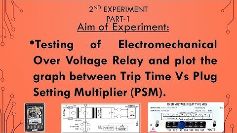 Over & Under Voltage Relay Experiment Part-1( Electromechanical Relay-VDG11AF)
