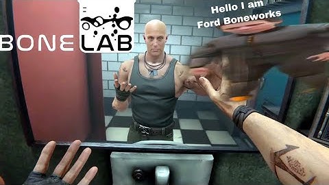 BONE LAB level 6: street puncher and level 7: sprint bridge 💀🦴#bonelab #pcvr #quest2 #quest3 #vr