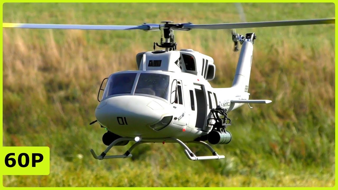 STUNNING RC SCALE BELL UH-1N ELECTRICAL HELICOPTER FLIGHT SHOW