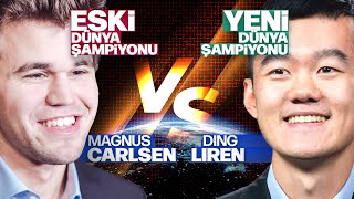 DÜNYA ŞAMPİYONU vs ESKİ DÜNYA ŞAMPİYONU | Magnus Carlsen vs Ding Liren 2024