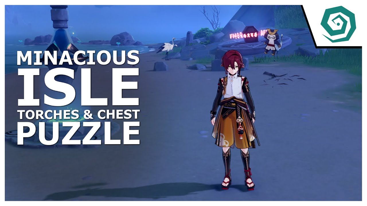 MINACIOUS ISLE TORCHES AND CHEST PUZZLE GENSHIN IMPACT YouTube