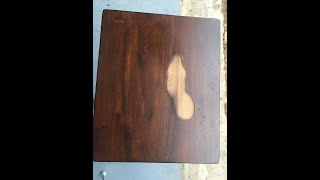 HOW I REFINISH/RESTAIN A DAMAGED TABLE