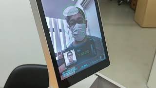Temperature and Facial Recognition kiosk.