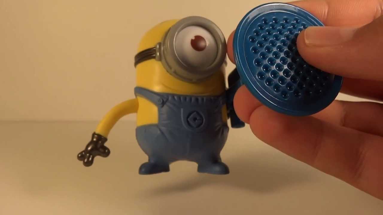 McDonalds Despicable Me 2 Minion Stuart Blaster Toy Review