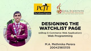 Designing Watchlist Page | Task 24 | E-shop Web Application | Java Institute