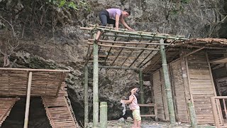 built an entire bamboo house with his daughter - single mother Full video