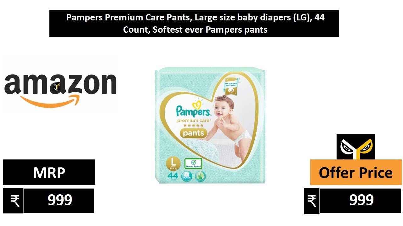 Buy Pampers Premium Care Pants Large 44 pcs (9 - 14 kg) Online at Best  Prices in India - JioMart.