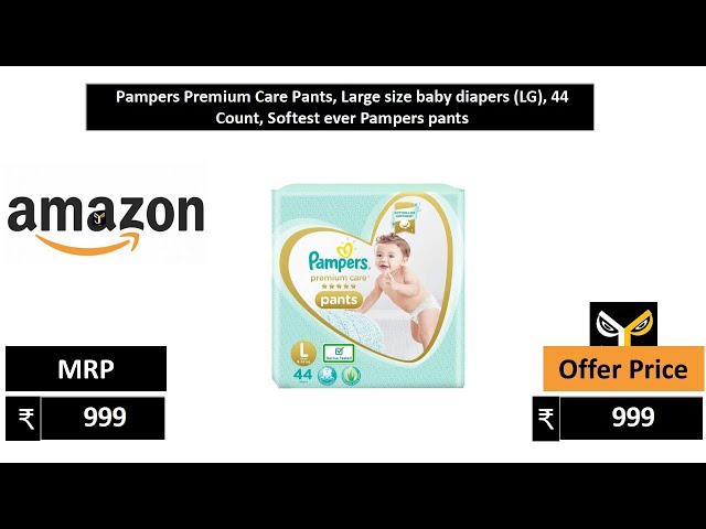 Buy Pampers Extra Large Size 6, 44-Diaper Pants Jumbo Pack - 16+ kgs Online  | Mothercare Bahrain