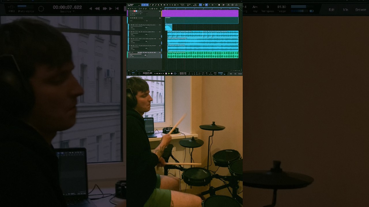 Осваиваю Studio One 7. Написал бит с помощью , AD2 (Vintage Dead library) и установки NUX DM110.