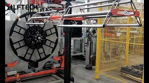 Tire bead winding line