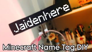 Make Your Own Minecraft Nametag Easy Minecraft Movie Costume