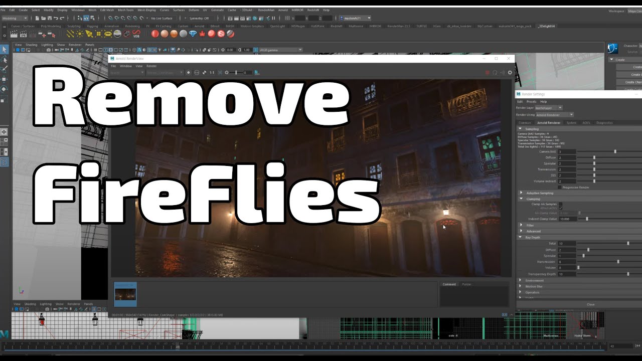 LookDev - Remove Fireflies Noise (Arnold Renderer) - YouTube