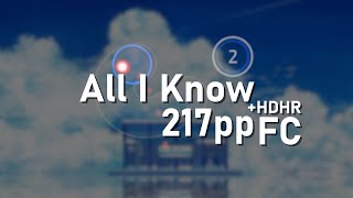 osu! 5.36⭐ Matrix & Futureboud - All I Know [Minorsoneks] HDHR FC - 98,85% (217pp) | AutoWronaX