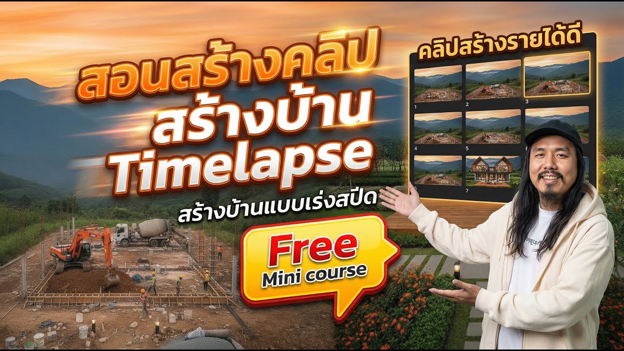 Mini Course: คลิปสอน สร้างบ้าน time-lapse ดูจบทำได้เลย